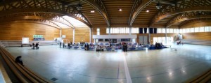 L'interno del palazzetto dello sport di Recoaro.