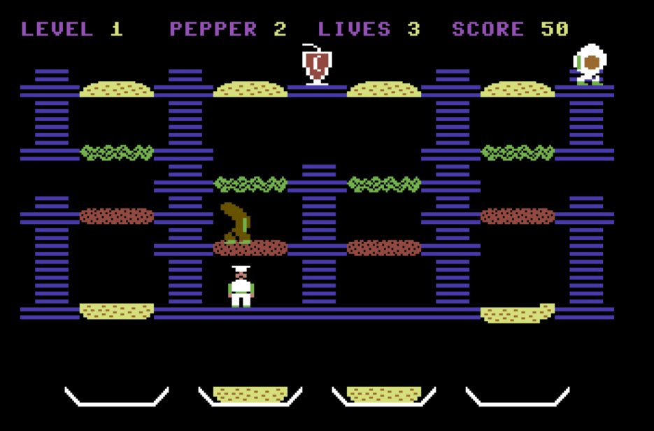 Burgertime per C64 è un immondo aborto realizzato da un bradipo